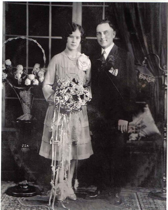 The wedding of Calvin and Helen Leckrone