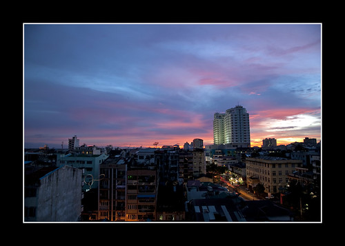 light sunset sky cloud color weather canon buildings wonderful evening asia time yangon myanmar
