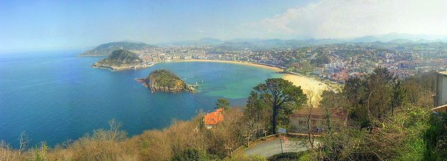 San Sebastián/Donostia. Vista panorámica desde el monte Igueldo.