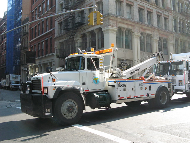 NYC Sanitation tow truck