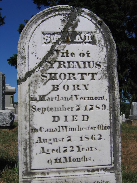 Grave of Sarah Shortt