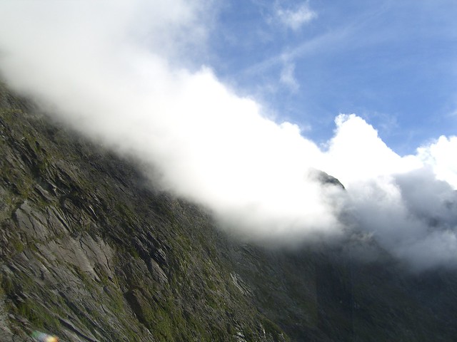 Mountains surrounding Cleddau valley, Fiordland, New Zealand