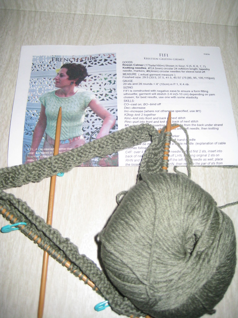 Rowan Calmer Pattern Fifi | Yarn: Rowan Calmer Khaki Pattern : Fifi by French Gir… | Flickr