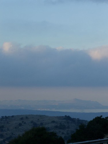 Akrotiri peninsula in the distance