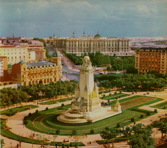 Plaza de España y Monumento a Cervantes (Madrid)