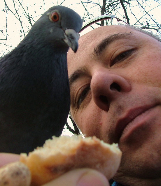 365 Days - Day 48 - St James Park, London, England - Moi & Pigeon - February 17th 2007