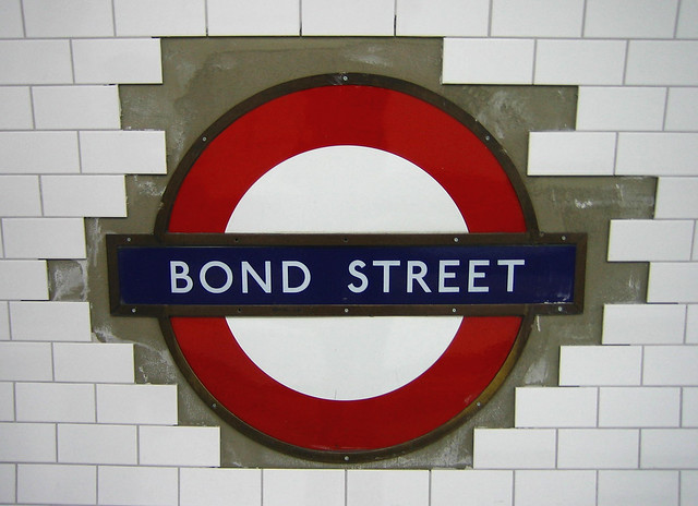 Bond Street Tube Sign - a photo on Flickriver