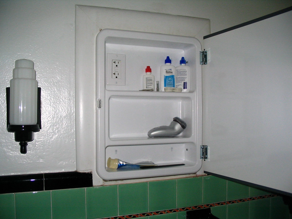 Medicine Cabinet With Outlet Here Is The New Medicine Cabi Flickr