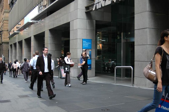 ANZ HQ Flyering (Martin Place)