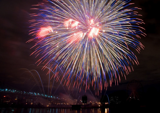Fireworks at La Ronde, Montreal June 20 2007