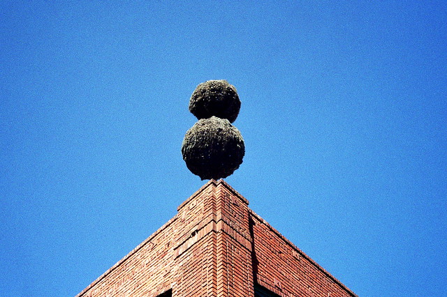ball-ball on stats building in pasadena.