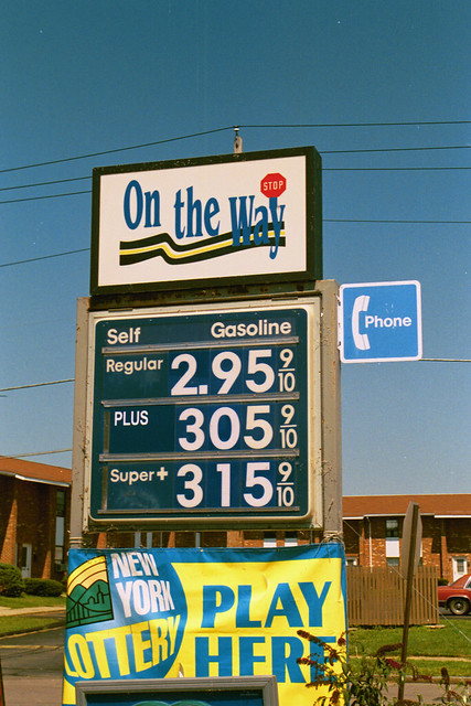 On The Way gas sign Elmira, NY 2007