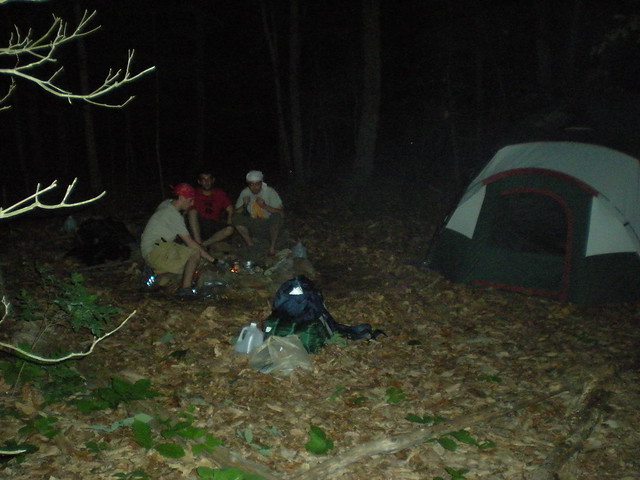 Night time at the camp