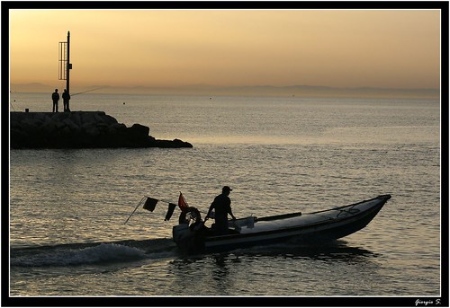 sea sunrise canon eos fisherman mare alba sailaway molo caorle giorgios pescatori pescare flickrsbest xti masterofmobiles 400d