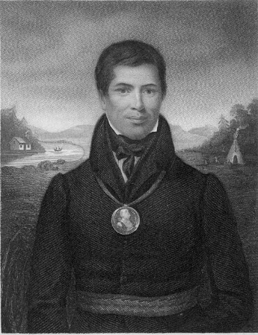 Portrait of Kahkewaquonaby, Peter Jones (1832) [OHQ-PICTURES-S-R-967]