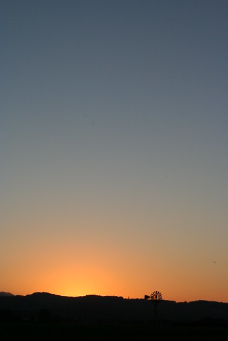 sunset oregon farm