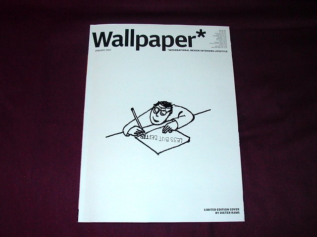 Limited Edition Wallpaper magazine Cover by Dieter Rams