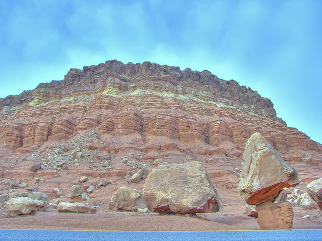 Rock Balancing near Colorado River 02 - HDR