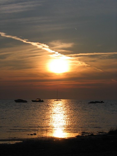 Red Bay Sunset-2007 by szlater, sunset sky reflection water silhouette redbay