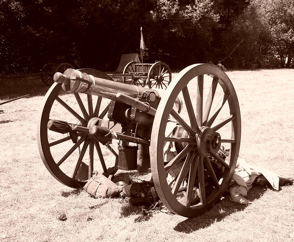 Cannon | Taken at a civil war demonstration, the sepia was o… | Flickr