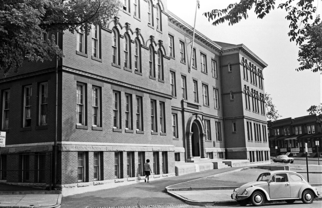 Baltimore City School Number 74 in the 2200 block of Homewood Avenue, c. 1969. University of Baltimore, Langsdale Library, [MUND Collection](https://www.flickr.com/photos/ubarchives/4703514748/)