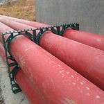 Using of Pipe Spacer to Arrange the Pipes in an orderly manner