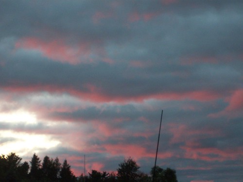 sunset red beach clouds sand michigan upnorth pinetrees lakehuron thunderbay ossineke alpenacounty