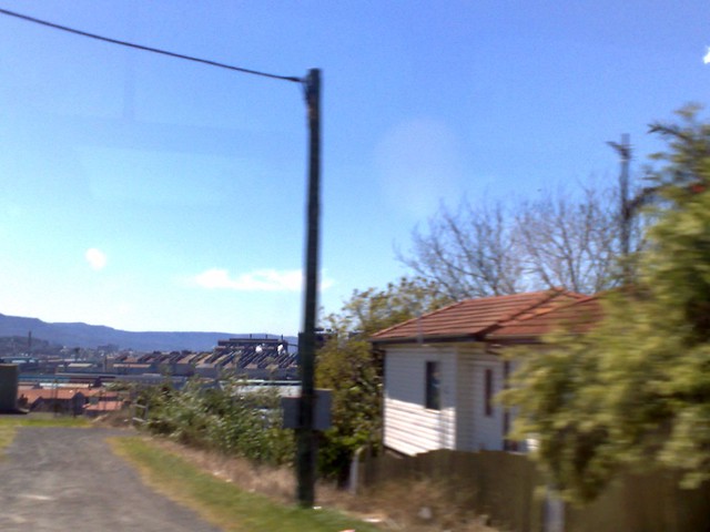 Port Kembla view from bus