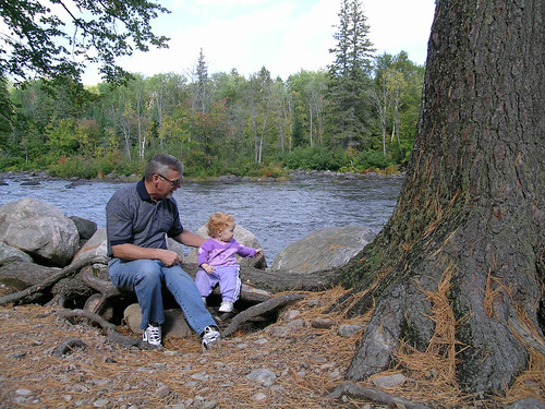 park family baby ontario canada love nature river child outdoor trail gandfather