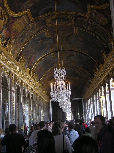 Hall of mirrors in Versailles palace