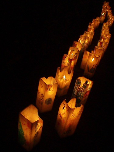 Candles for peace outside the A-Bomb Dome | by the_japan_expert