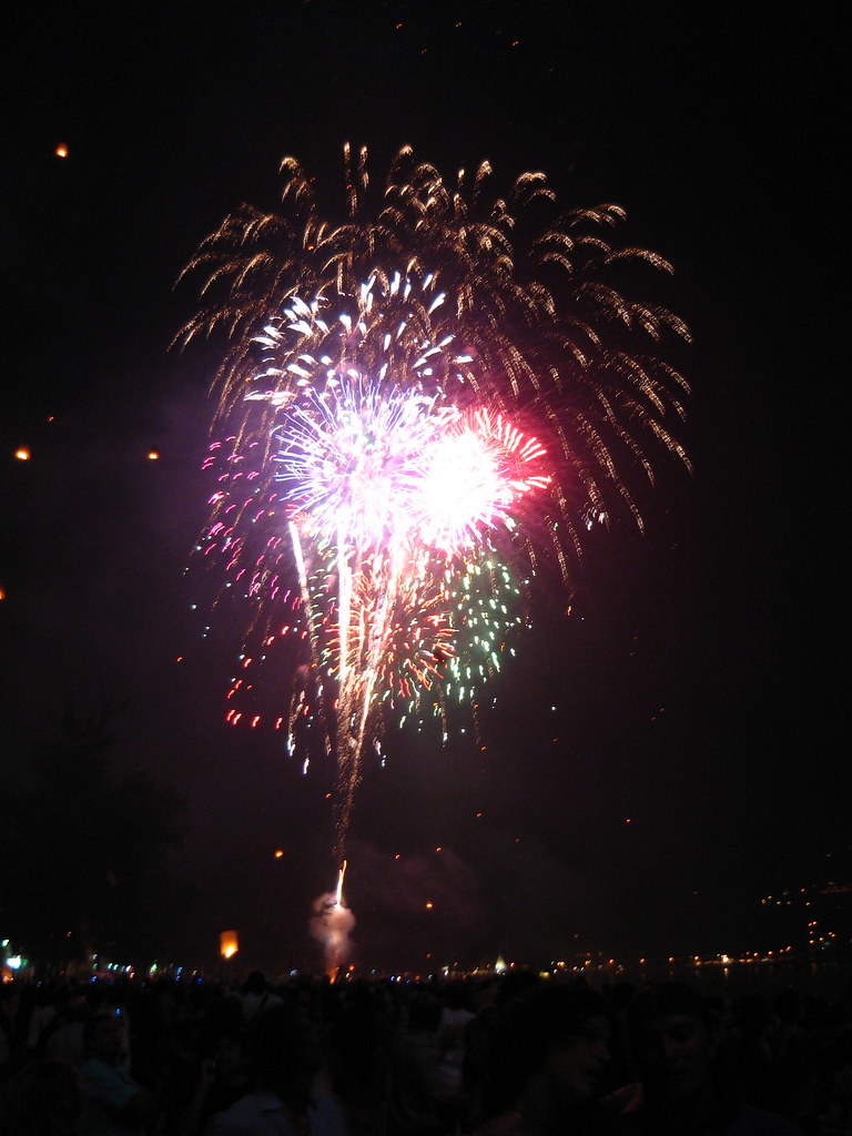 NYE Beach Fireworks