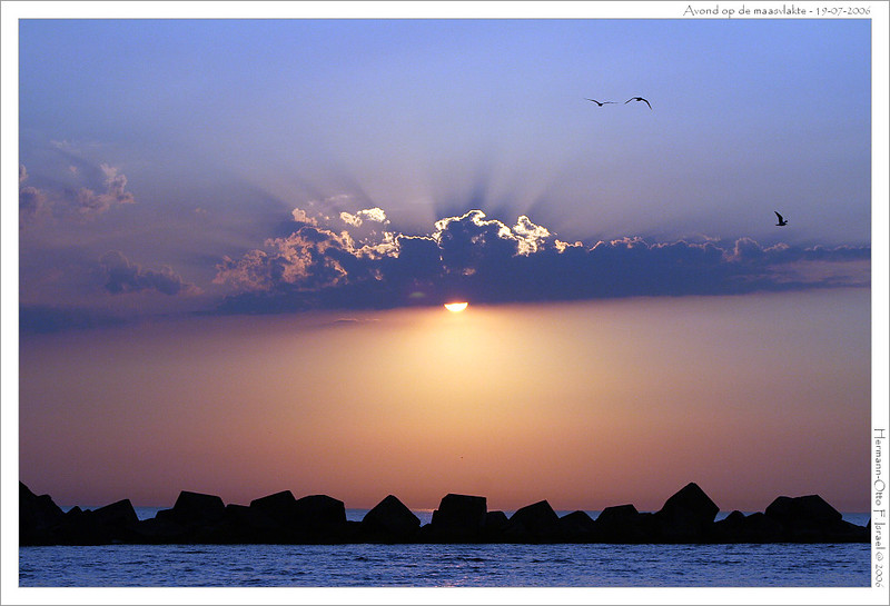 Sunset on Maasvlakte