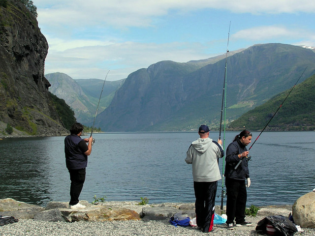 Vissers in Aurlandsfjorden