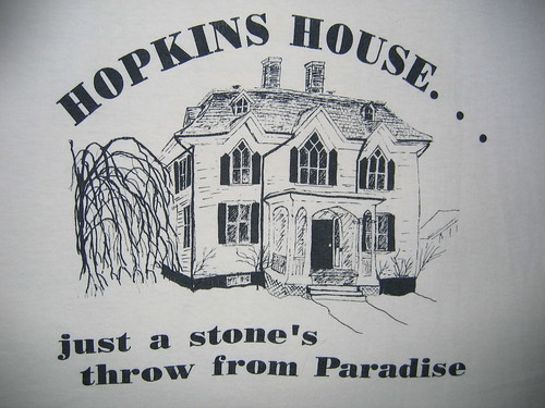 1992 Hopkins House t-shirt, front