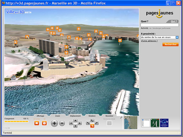 Marseille, ville en 3D sur les pages jaunes