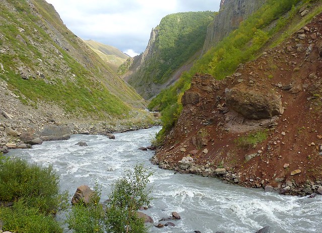 Going to Truso valley (Kazbegi region)