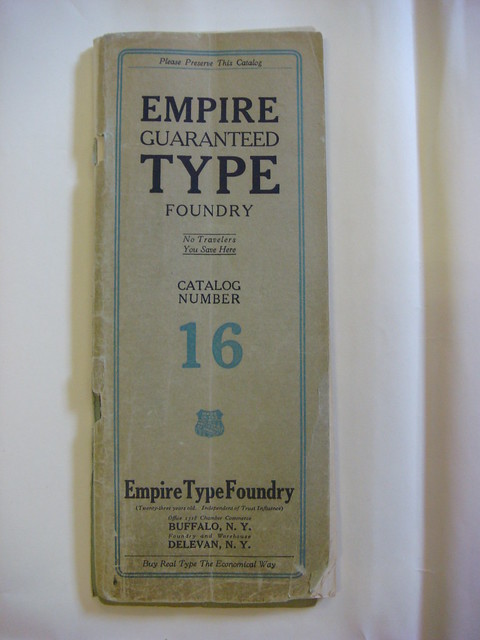 Empire Type Foundry catalog #16 (1912)