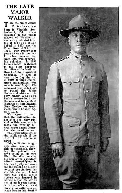 The Late Major James E. Walker - Crisis Magazine, June, 1918