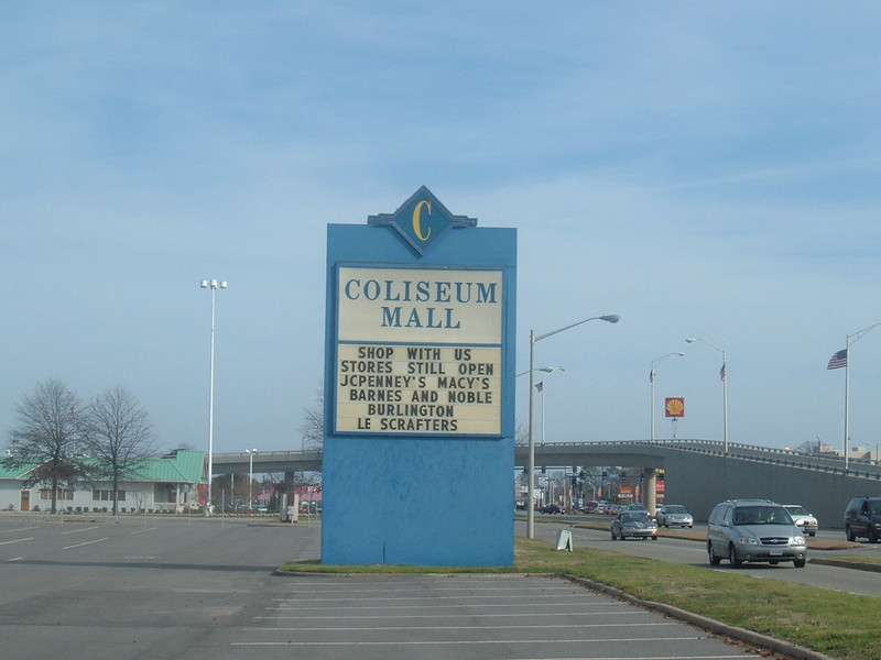 The Last Coliseum Mall Marquee Sign