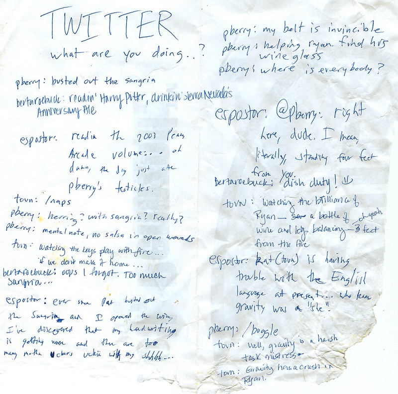 Twitter Analog Camping Edition (Page 1)