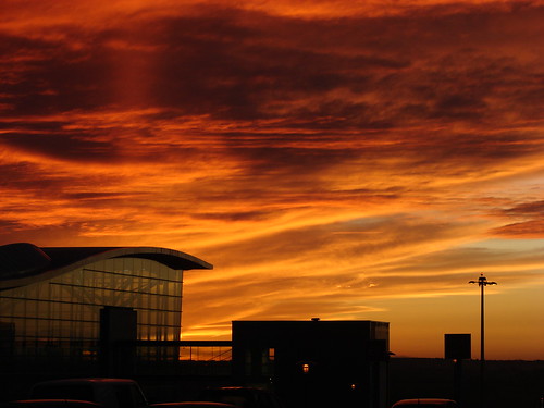 cork airport sunset sky red orange geolat5185095 geolon8487883 geotagged