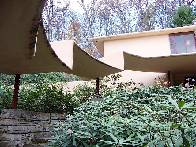 Fallingwater, PA Covered walkway up to Guesthouse