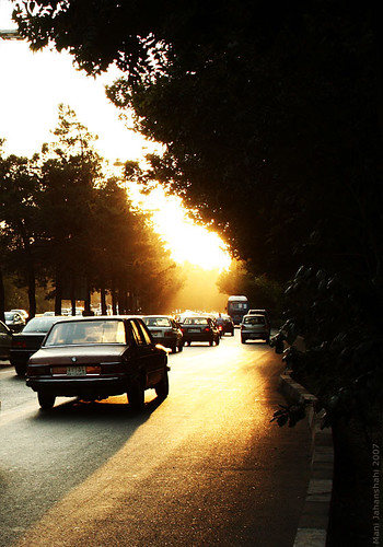 street sunset tehran diamondclassphotographer flickrdiamond chamranhighway