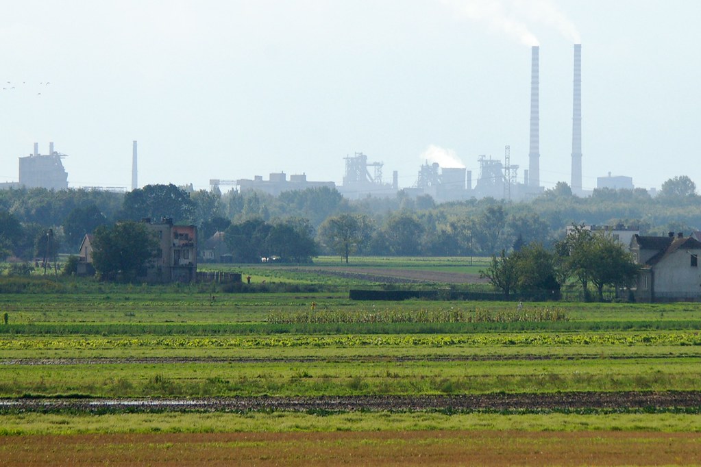 Steel mill skyline