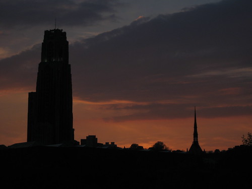 Cathedral of Learning at Dusk