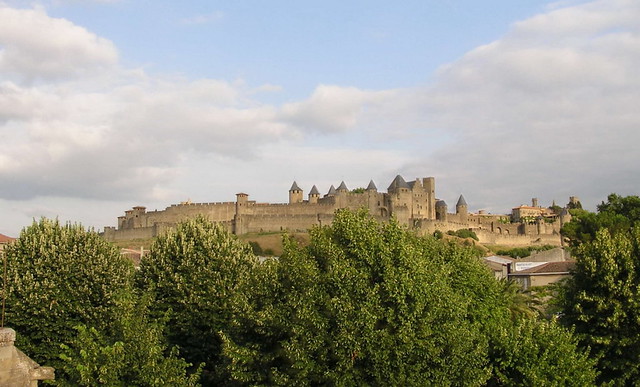 vista ciudadela de Carcassonne Francia 54