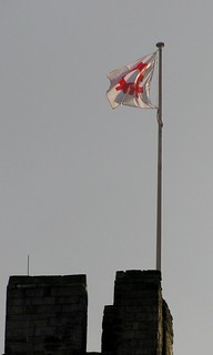 Flag over Richmond Castle