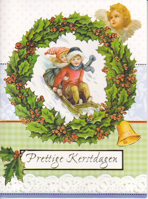 Miniature Dutch Victorian Christmas Card