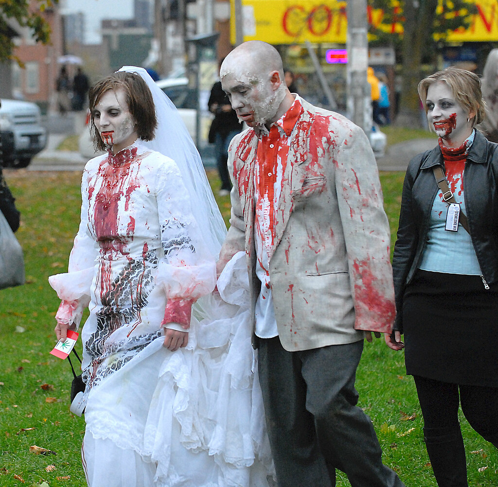 Zombie Bride and Groom.
